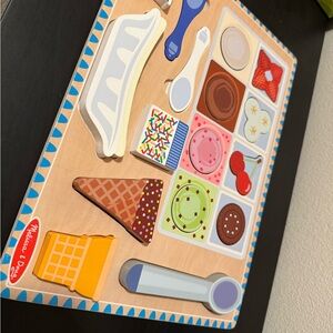 Melissa & Doug Ice Cream Shop Puzzle with Sprinkles